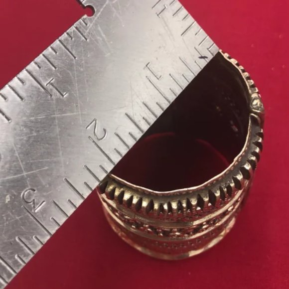 Single Handmade Afghan Vintage Handcuff Bracelet, Boho Style, Boho jewelry - Picture 10 of 13